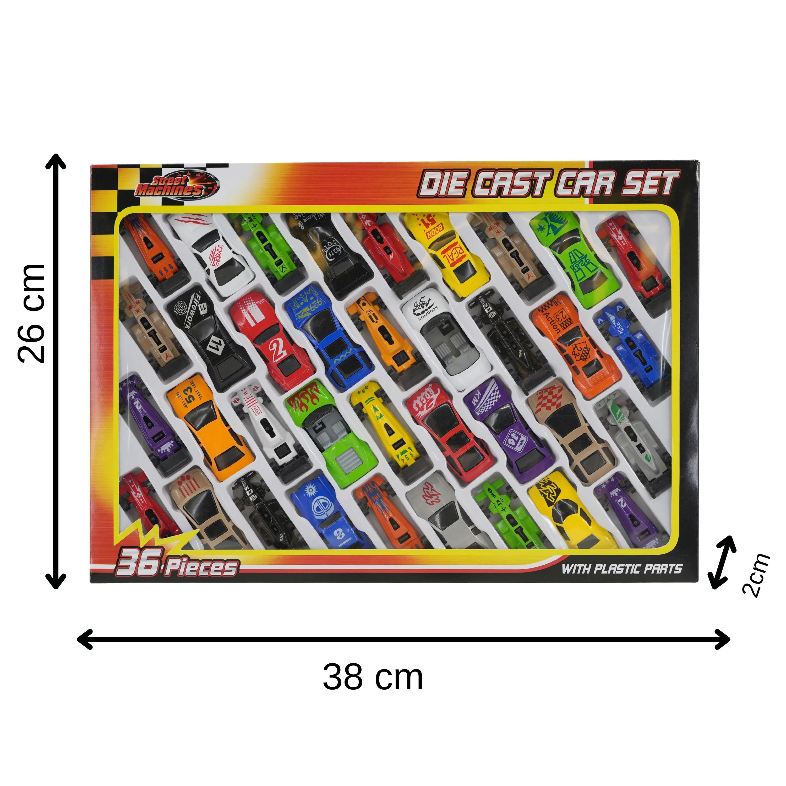 36 Pieces Die Cast Car Set