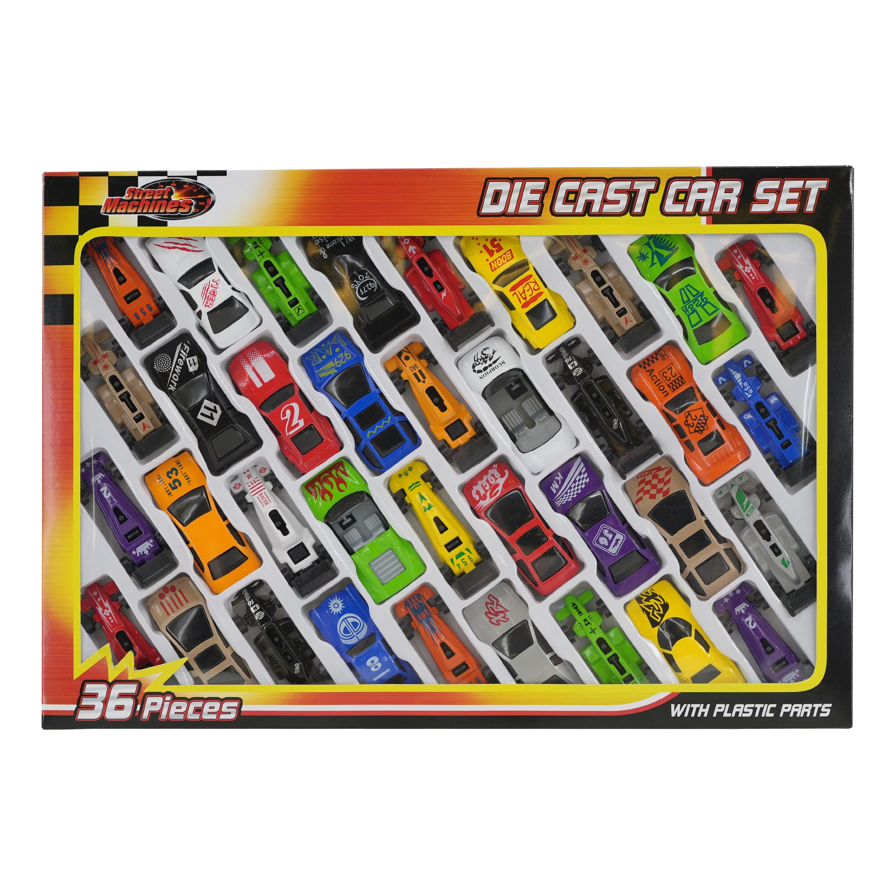 36 Pieces Die Cast Car Set