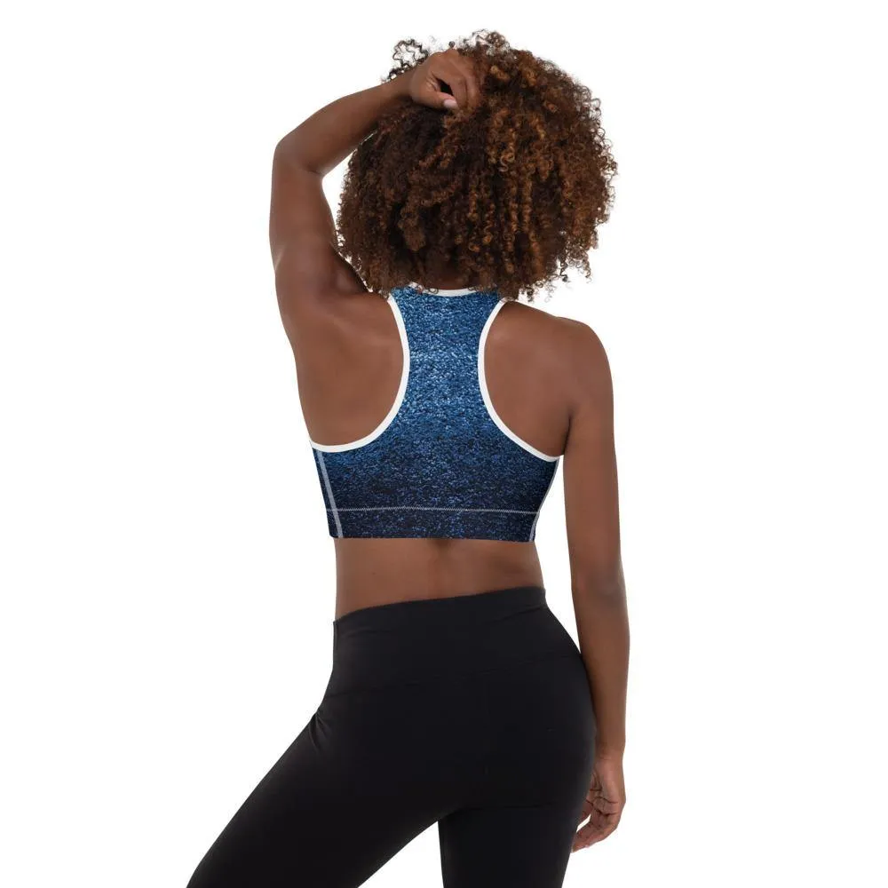 Azure Padded Sports Bra