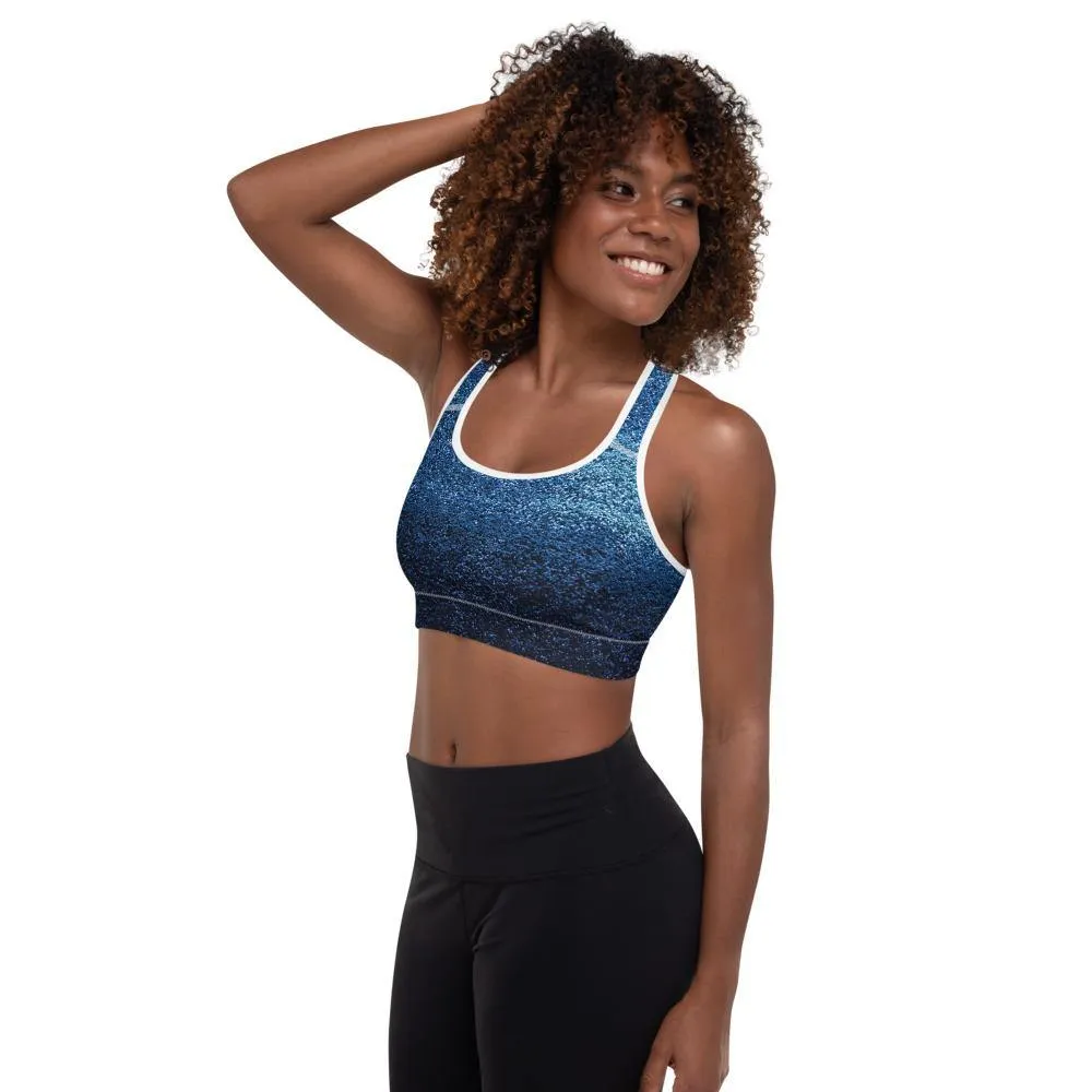 Azure Padded Sports Bra