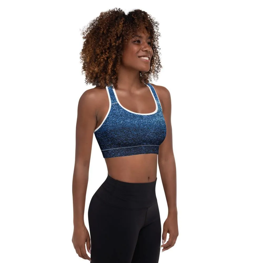 Azure Padded Sports Bra