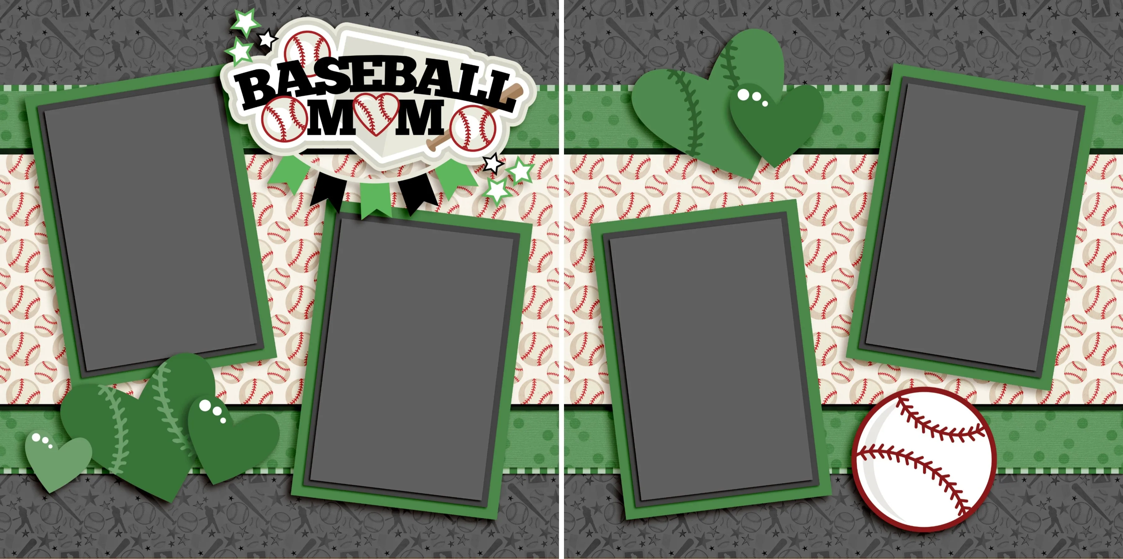 Baseball Mom Green - 3240