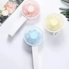 Mini fan hanging neck handheld USB folding student dormitory outdoor sports