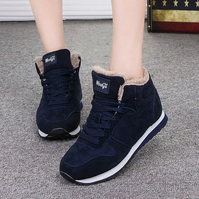 OCW Orthopedic Shoes For Women Comfortable Warm Fur Line Ankle Boots