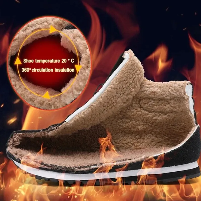 OCW Orthopedic Shoes For Women Comfortable Warm Fur Line Ankle Boots