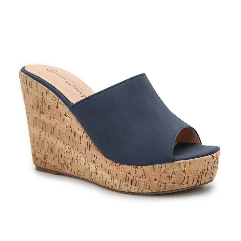 Wedge Slide Sandals