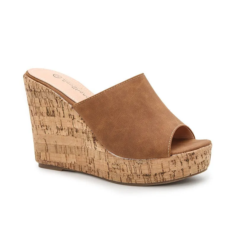 Wedge Slide Sandals